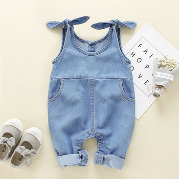 Baby / Toddler Boy / Girl Denim Suspender Jumpsuit